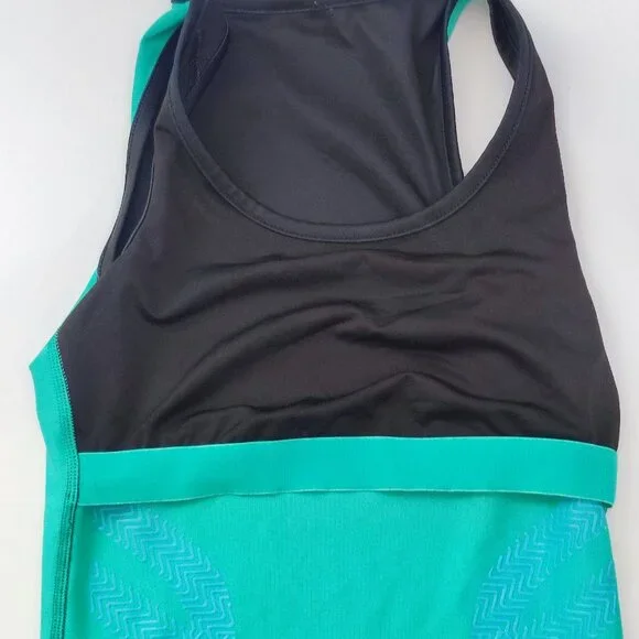 Puma ACTV Gym compression tank women's size S grey turquoise - Picture 7 of 14